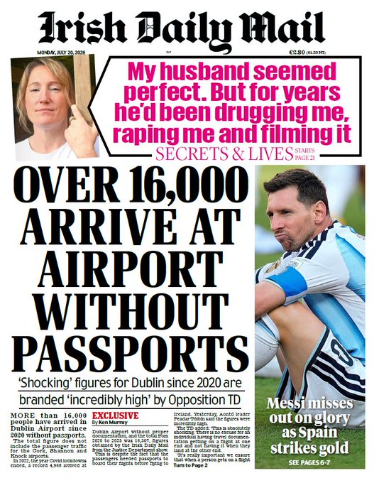 nwl88444048's tweet photo. Hey @DublinAirport , you'll know the answer to this and anyway, my abacus doesn't have enough beads.

If 16,000 people arrived in Dublin Airport in the past six years without a passport and nearly all claimed asylum, and the average cost of processing an asylum seeker, per Dept of Justice, is €122,000 could you tell us how much your wondrous facility has cost the taxpayer in this regard? Thanks.