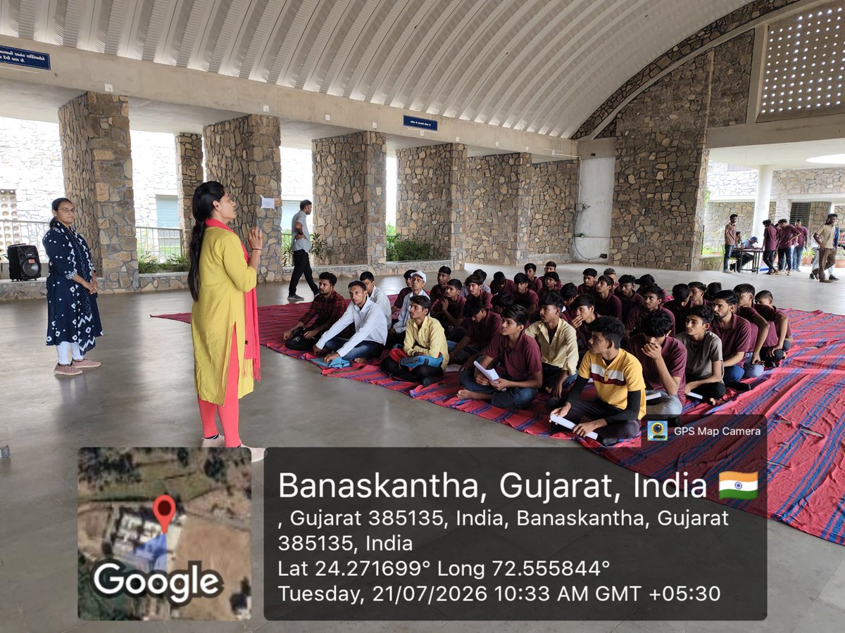 EBanaskantha's tweet photo. જિલ્લા રોજગાર વિનિમય કચેરી, પાલનપુર દ્વારા આજ  તા.21-7-2026 ના રોજ માર્ગ આઈ.ટી.આઈ,રામપુરા વડલા  ખાતે અનુબંધ પોર્ટલ પર નામનોંધણી કેમ્પ તેમજ પી.એમ ઇન્ટરશીપ સ્કીમ અંતર્ગત સેમીનારનું આયોજન કરી તેને અનુરૂપ ઉમેદવારોને  માહિતી અને માર્ગદર્શન આપવામાં આવ્યું.@kunvarjibavalia @CMOGuj https://t.co/lNbPxBSqFh