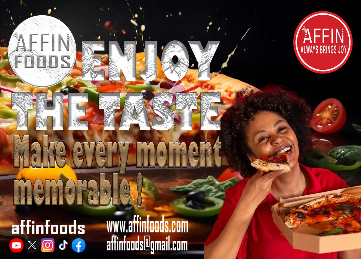 affinpartners's tweet photo. Good food has a way of making every day brighter. Find your happy place at Affin Foods.
#affinfoods #happyplace #feelgoodfood #joyoneveryplate #comfortandflavor #foodescape #goodtastealways #freshservings #favoritebites #foodwithheart https://t.co/N73HKkQeVD