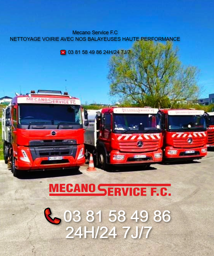 MecanoServiceFC's tweet photo. 📷 03 81 51 91 20📷 SOS NETTOYAGE VOIRIE 🧹🚛 Nos balayeuses interviennent partout en Franche-Comté

Chantiers, voiries, parkings, zones industrielles : Mecano Service F.C. déploie ses balayeuses sur les 3 départements de la Franche-Comté.Balayeuse #NettoyageChantier #Besancon https://t.co/aRnUrifpkP