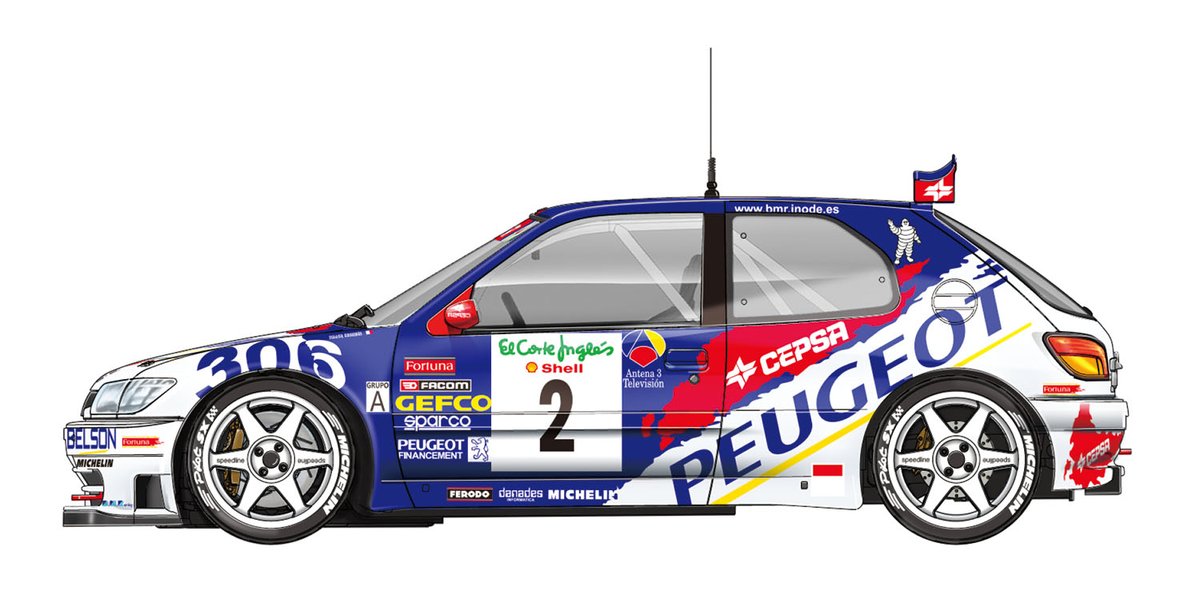 platz_hobby's tweet photo. 【9月新製品受注予約開始】
1998年ラリー・エル・コルテ・イングレス優勝車が1/24スケールで登場！プジョー306 MAXI EVO2の迫力あるフォルムやラリー仕様の室内を精密に再現し、優勝車のマーキングを収録！！
 #プラッツ #BEEMAX #プラモデル
詳細は⬇️のリプ欄をチェック✔ https://t.co/zbJjK39ikj