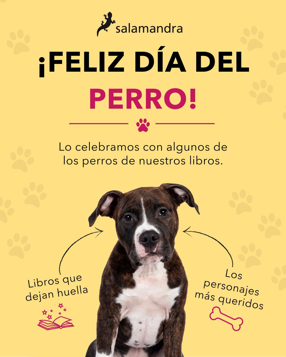 SalamandraEd's tweet photo. 🐶📚 En el Día Mundial del Perro queremos recordar a algunos de los compañeros más inolvidables de nuestros libros. https://t.co/Ut7wJvycHL