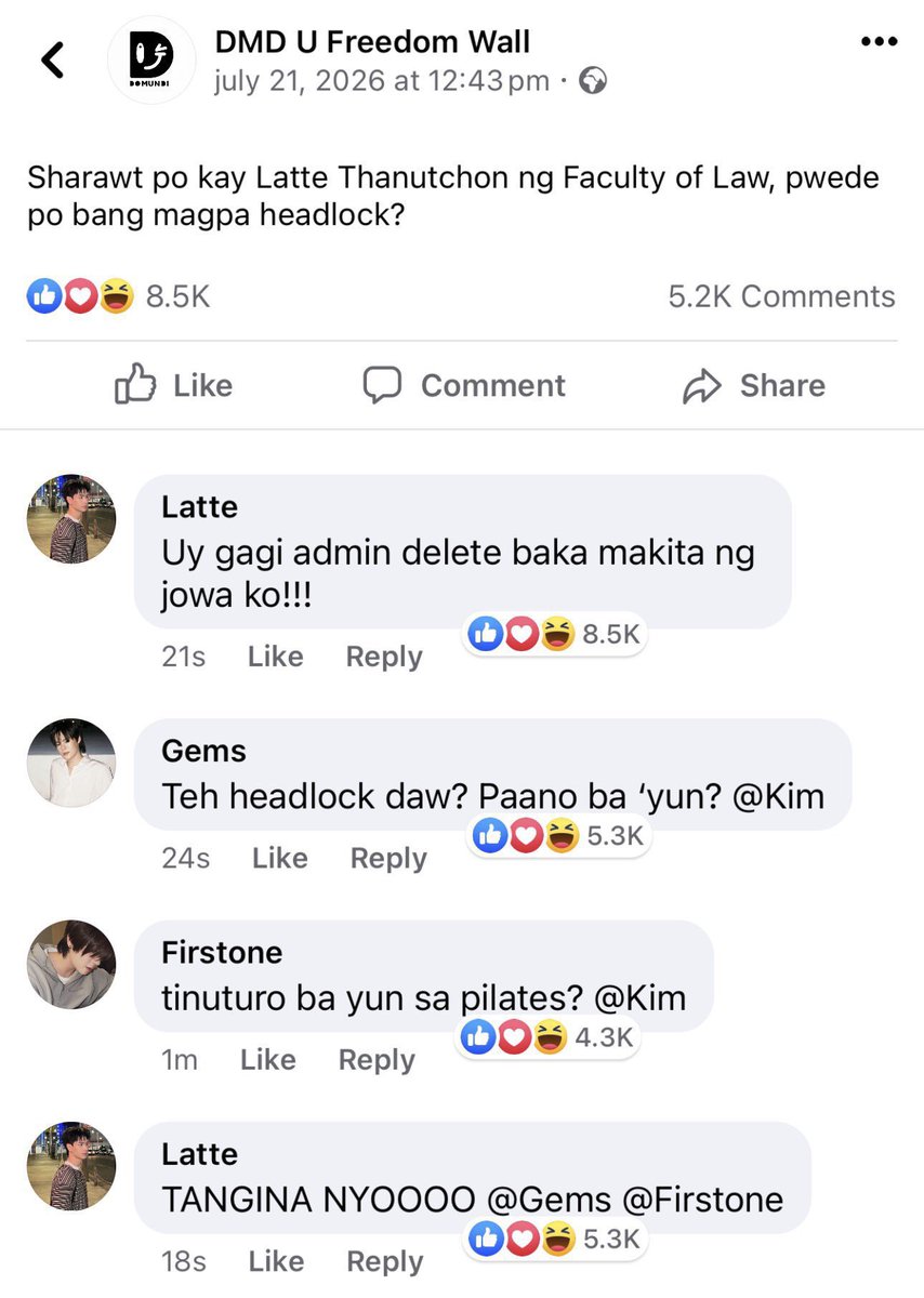 maichaiilatte's tweet photo. #DMDGen3 filo au,
random convos and postings i found online which reminds me of gen 3 kasi miss ko na sila 😭 HAHAHAHA
ps. characters are pretty much ooc and please keep in mind that this is for entertainment only https://t.co/jocKiftDLQ