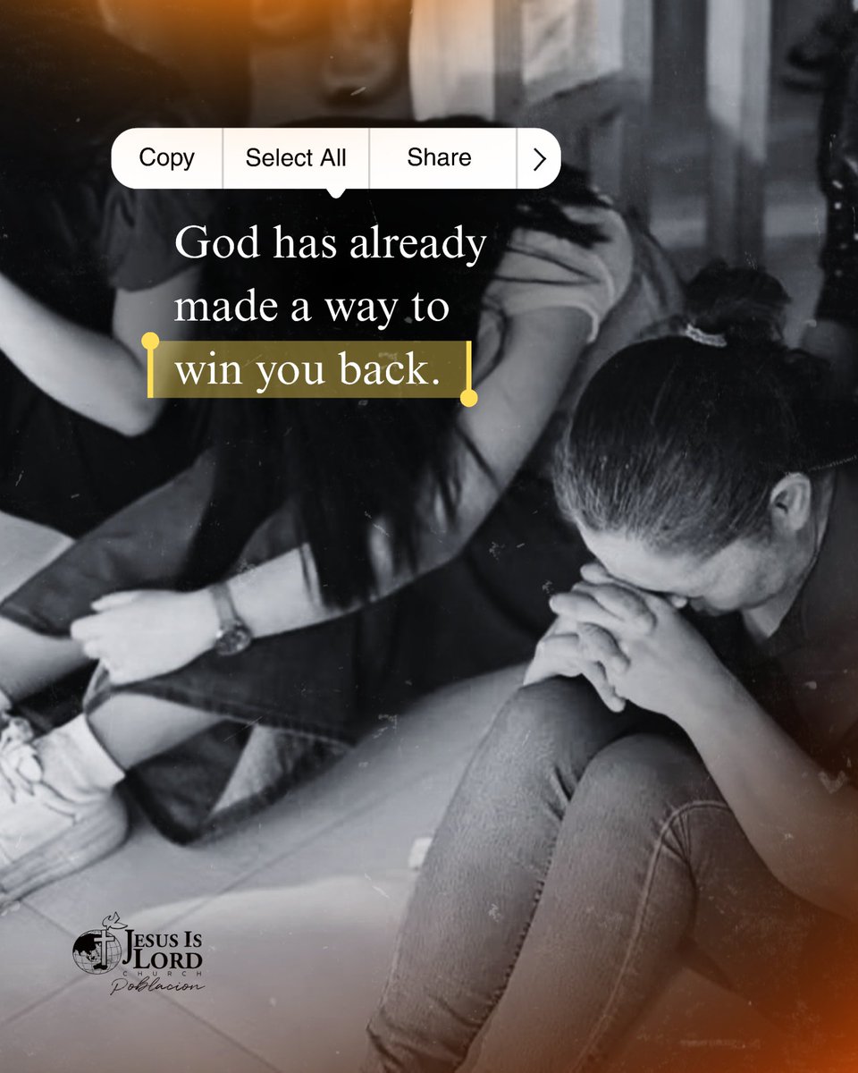 jilpob's tweet photo. You don't have to wonder if God still wants you. He does.

God has already gone to the greatest length to bring you back. He gave His Son so you could be reconciled to Him. No matter how far you've wandered, His invitation hasn't changed. https://t.co/wLOVfjOUsd