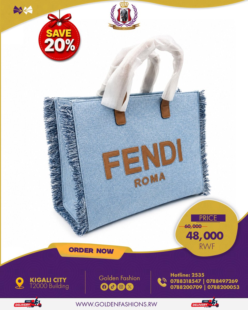 goldenfashionrw's tweet photo. Discover our latest collection of elegant handbags designed to complement every outfit.
๐ T2000 Building, Kigali City
๐ Hotline: 2535
๐ฒ 0783188547 | 0788497269 | 0788200709 | 0788200053
๐ https://t.co/Gnk84iQFuU
#GoldenFashion #HandbagCollection #LadiesFashion #LuxuryStyle https://t.co/ufxX5OMHIx