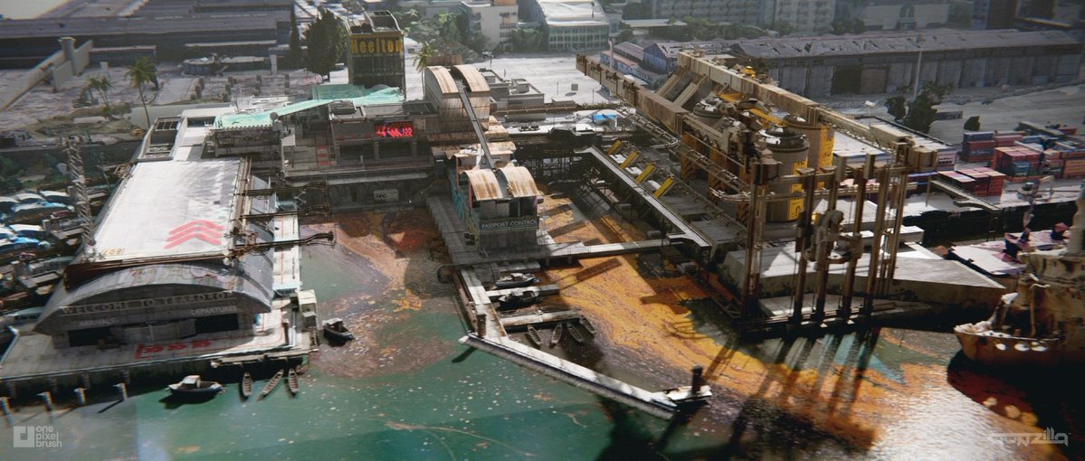 onepixelbrush's tweet photo. Concept art is all about the process! Here are early looks at Public Docks for #OffTheGrid. We tested various moods, from polluted to overcast, before the final shot๐ฆ๐
CA: Daniele Solimene
AD: Piotr Krynski
CD: Shaddy Safadi
#ConceptArt #ScifiArt #Blender #b3d #Blender3D https://t.co/J1TriS14T0