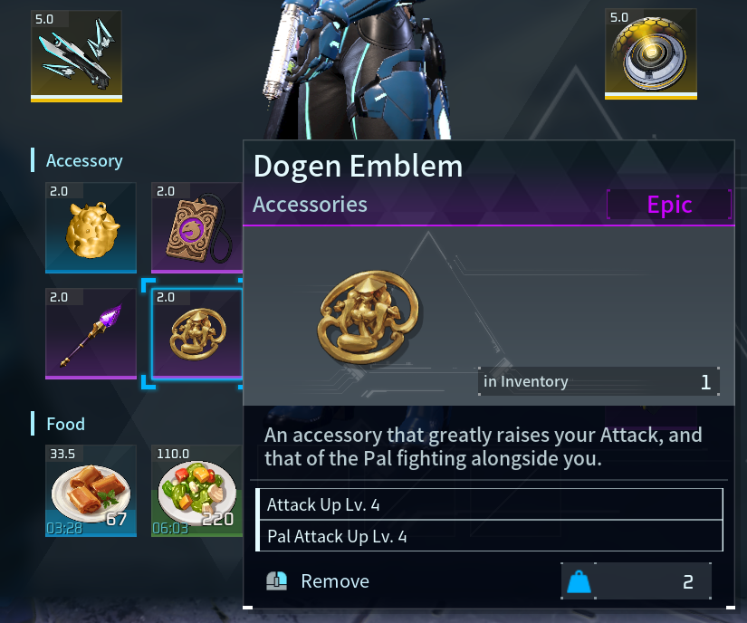 DatModz's tweet photo. Palworld Quick Tip! Good damage increasing accessories are a huge part of Palworld. Here are the locations of some of the best ones. Make sure to unlock all 4 accessory slots by exchanging Dog Coins with a Medal Merchant at a Church!

Emblems
- Dogen Emblem (All Attacks): -301, -1506  

Talismans
- Blazamut’s Talisman (Fire): -1209, -1325
- Hartalis’s Talisman (Neutral): -1237, -1179
- Lyleen’s Talisman (Grass): -492, 214
- Orserk’s Talisman (Electric): -1274, -1307
- Lyleen Noct’s Talisman (Dark): -297, 342
- Neptilius’s Talisman (Water): -170, 495
- Jetragon’s Talisman (Dragon): -1186, -829
- Frostallion’s Talisman (Ice): -100, 177  
- Anubis’s Talisman (Ground): -983, -839

Charms
- Reptyro Charm (Fire): 386, 202  

Batons
- Celestial Emperor’s Baton (Neutral): -433, 384
- Earth Emperor’s Baton (Ground): 175, 334
- Lord of the Underworld’s Baton (Dark): -920, -1127
- Lord of the Sea’s Baton (Water): -643, -1088
- Lord of Lightning’s Baton (Electric): -1316, -993
- Ice Emperor’s Baton (Ice): -960, -1035
- Flame Emperor’s Baton (Fire): -1314, -1082
- Spirit Emperor’s Baton (Grass): -986, -1320  
- Divine Dragon’s Baton (Dragon): -1307, -1497

Rings
- Menasting Terra Ring (Ground): -897, 125
- Faleris Ring (Fire): -1219, -1928
- Elphidran Ring (Dragon): -752, -995
- Blazehowl Ring (Fire): 757, 424
- Cryolinx Ring (Ice): -124, 595
- Katress Ring (Dark): -1729, -990
- Vaelet Ring (Grass): 860, -94
- Fenglope Lux Ring (Electric): -1279, -574
- Faleris Aqua Ring (Water): 406, -725

Happy Farming