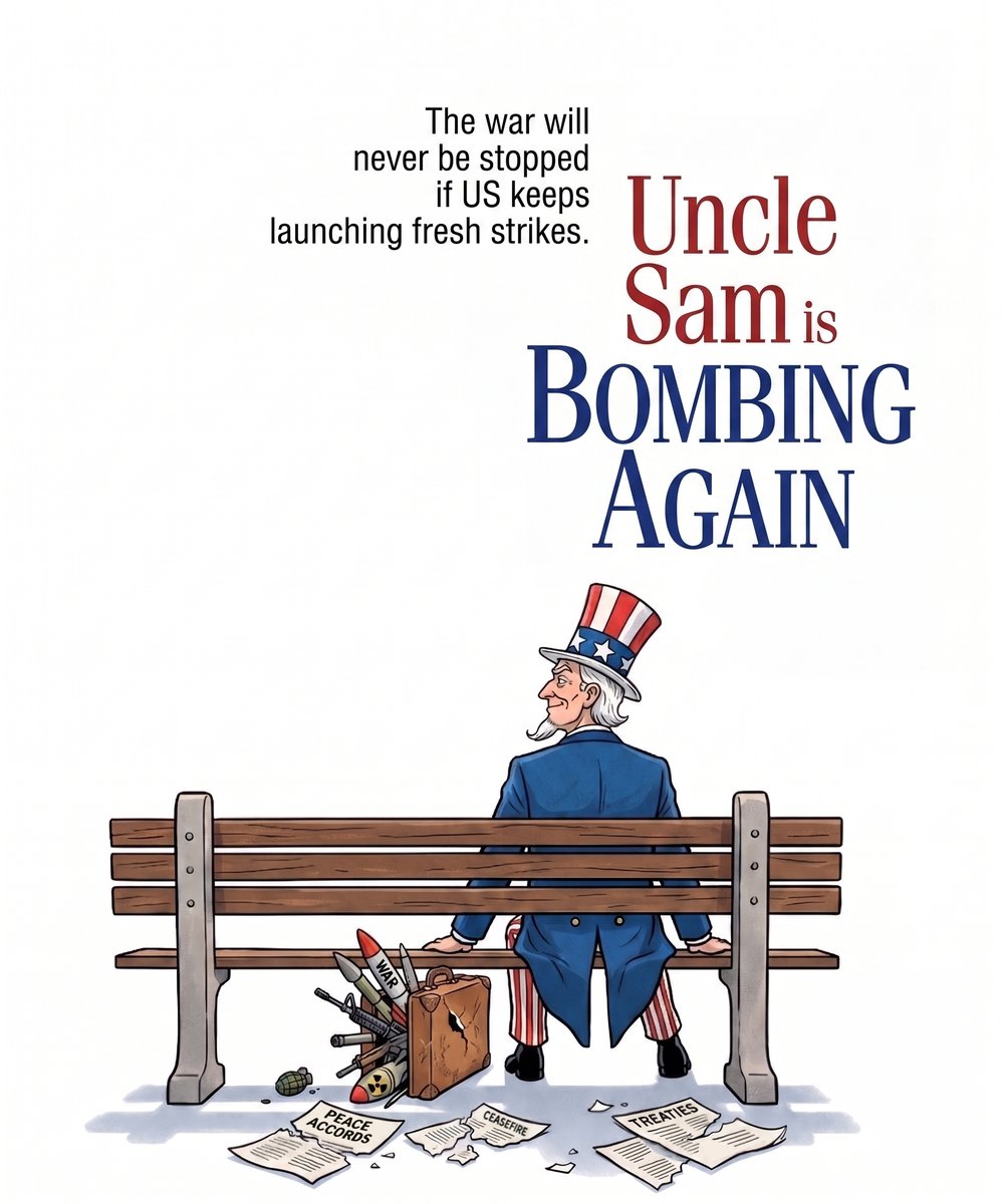 ComicInsights77's tweet photo. The war will never be stopped if #US keeps launching fresh strikes.
#USA #Iran #War #HormuzStrait https://t.co/WXOPdITr3r