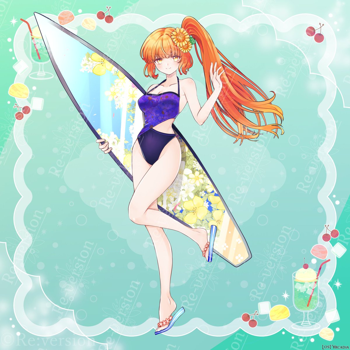 隠し子にしようと思ったけどTLに次々水着イラストが流れてきて我慢