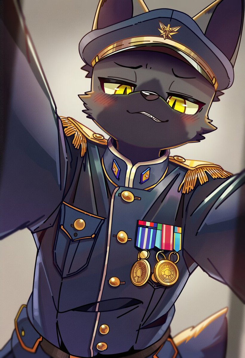 Armwoof3262's tweet photo. 「何を見ている…？貴様にそんな許可を出した覚えはないぞ。」 https://t.co/JsggcPSeZM