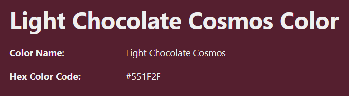Valkobold's tweet photo. UPDATE TO THE BELOW POST ABOUT VALKO'S HAIR COLOR:

I didn't color pick this time, BUT a different color naming site gave me "Light Chocolate Cosmos" for a color similar to Valko's hair.

name goes hard tbh

https://t.co/XH5kaRvrkm

#BringBackValko #ValkoIsValuable #ValkoIsLoved https://t.co/y6WaVw8nsi
