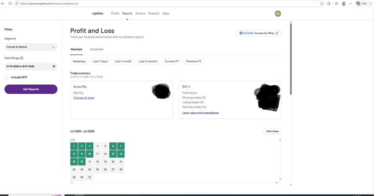 Charts_India's tweet photo. In Morning 
Shorted 24200 Ce and Covered it near 24150 and than Sold 24200 Pe and covered it around Market Close.

Building Capital Brick by Brick.

I Trade with 7.8 Lakh Rs and withdraw whole amount as F&O is risky.

Whole July in Green Till Now.

#Nifty #BankNifty #Retial #Options #Sensex #Expiry #Retail #NoGreed #Discipline #Profit #Futures