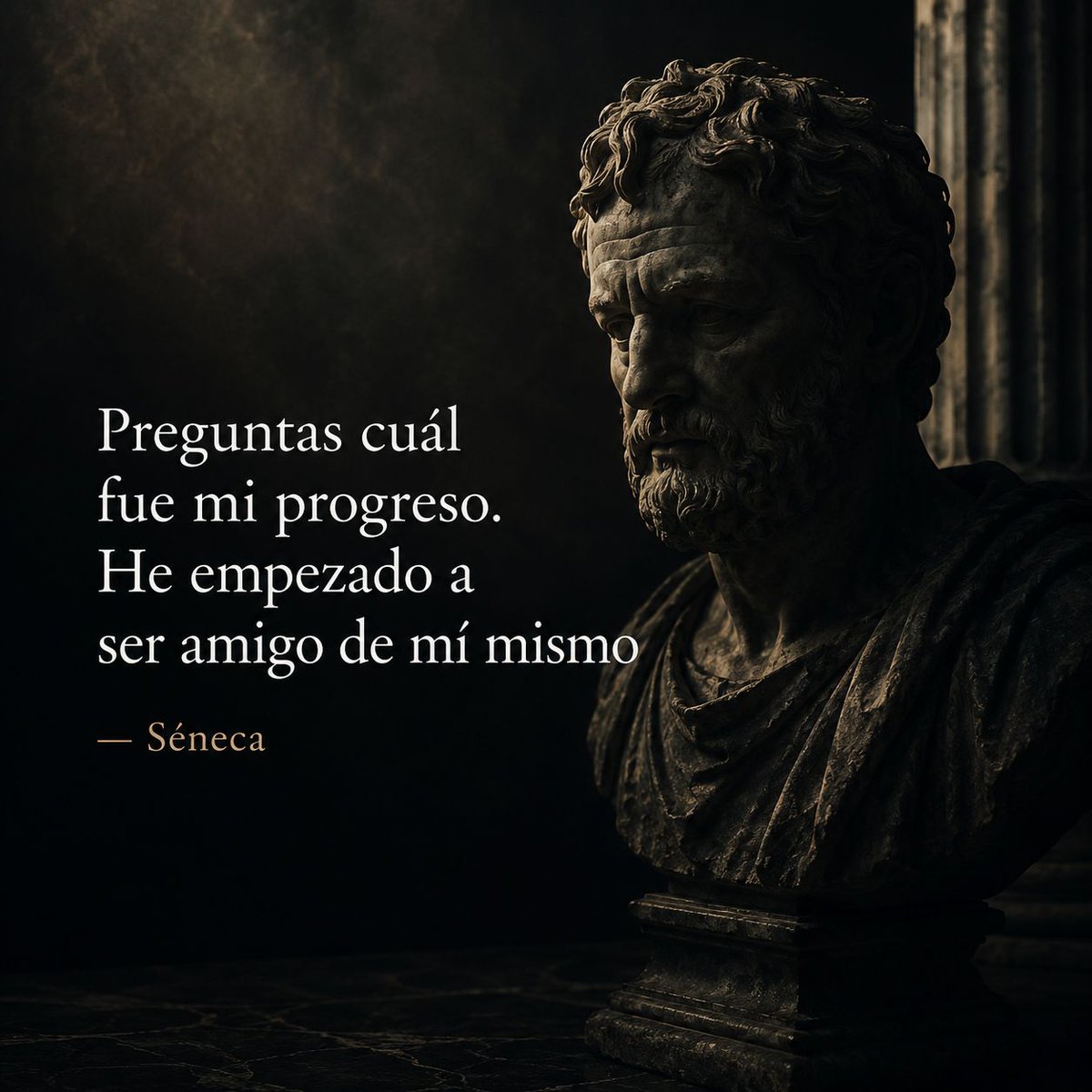 EstoicismoT's tweet photo. Preguntas cuál fue mi progreso. He empezado a ser amigo de mí mismo 

#séneca #estoicismo #estoicos #estoicismocotidiano

#frases #filosofia #estoico

📱 Descubra más frases en nuestra App gratuita. Busque "Estoicismo Diario" en Google Play. https://t.co/OikAnwh9gG