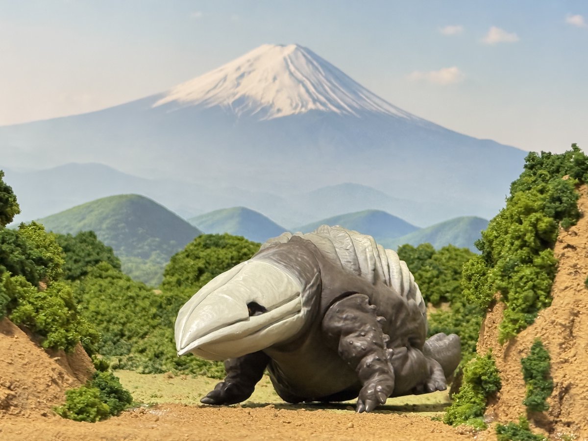 ZGMFyou1210g's tweet photo. 価格 ￥8000（送料別）

情景撮影セット
『山間』と背景富士の山間と
組み合わせた撮影例が
こちらとなります。⛰️

情景撮影セット
『山間』はご相談次第受付
背景シリーズ
は受付中です！

 #ちいさな巨大特撮 等に最適です！

 #玩基地ｰガンベースｰ
 #ジオラマ https://t.co/lmT6fgiZJ8