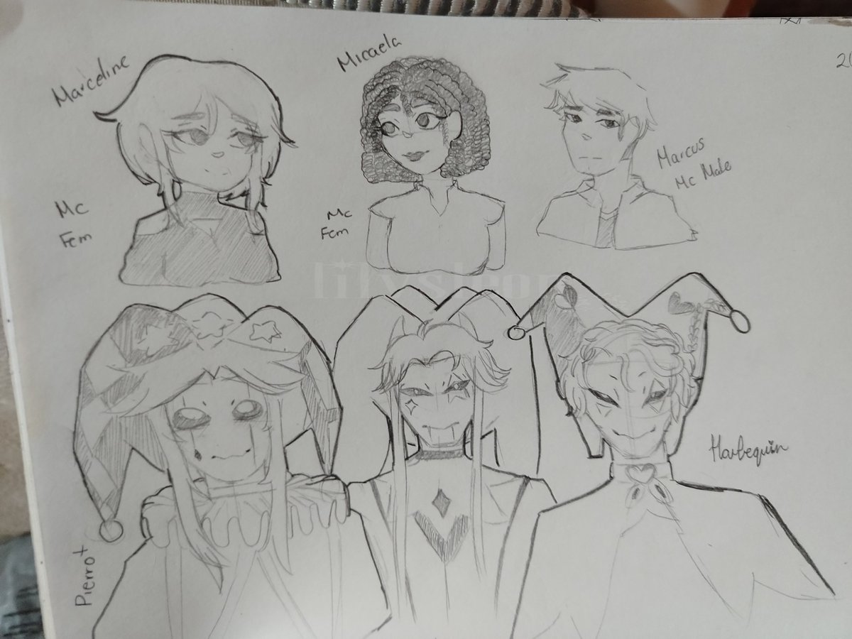 Lilvsleon's tweet photo. Switching to digital coloring was fun. Here are my lovely MCs, accompanied by their love interests.
#thefreakcircus
#tfc #TheFreakCircus_νΈμΉμ #tfcfanart #tfcharlequin #tfcjester #tfcpierrot https://t.co/ZgQ6mkr8Gm