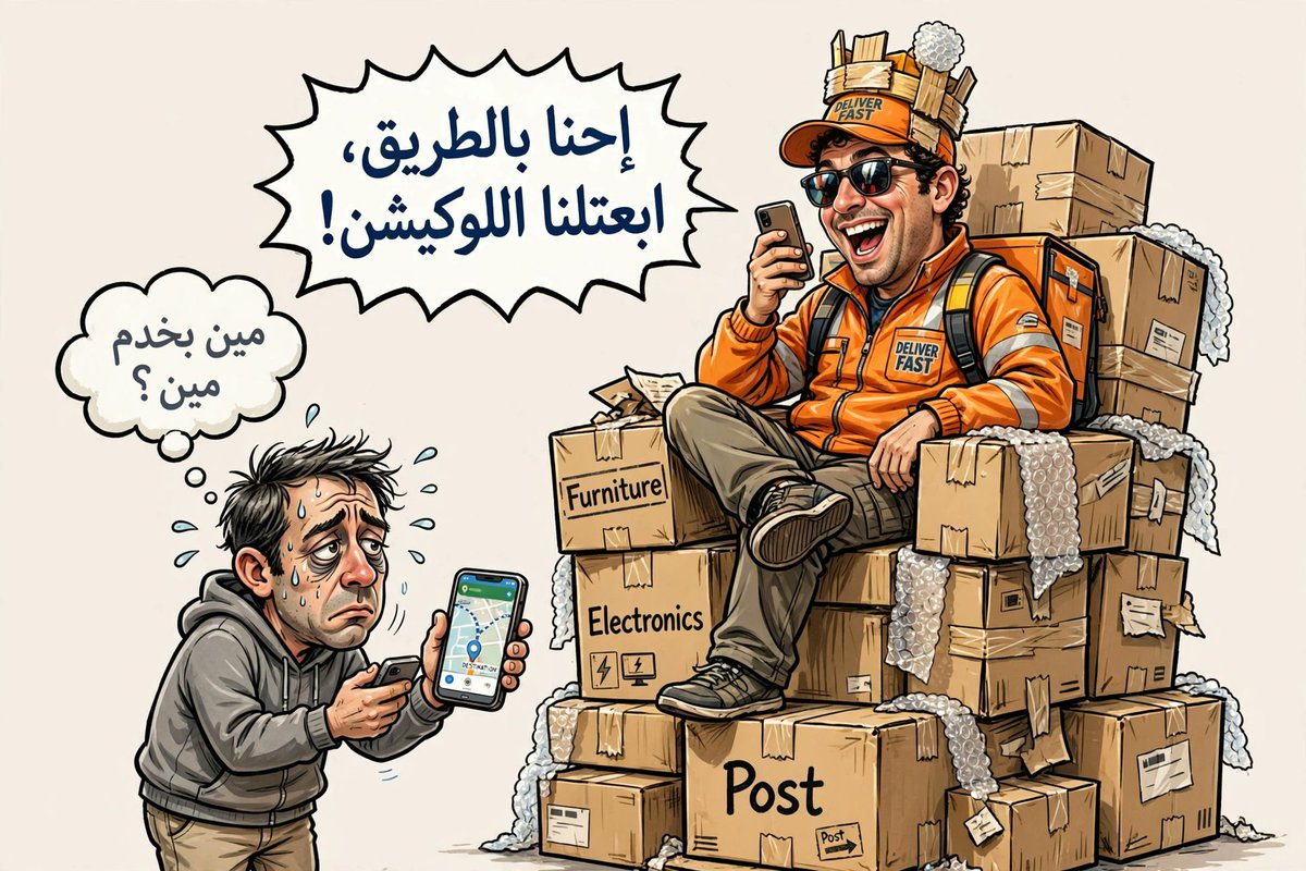 issedinkoo's tweet photo. من زمان عندي سؤال: مين بخدم مين؟ أنا ولا شركة التوصيل؟
 ليش لازم أظل طول اليوم مستني، وفجأة يرنوا: "إحنا بالطريق، ابعتلنا اللوكيشن"، وأنا أترك كل شغلي وأستنى ساعات؟
احترام وقت العميل جزء من الخدمة، مش ميزة إضافية.
#التوصيل #خدمة_العملاء https://t.co/zZ4ZtsfbXh