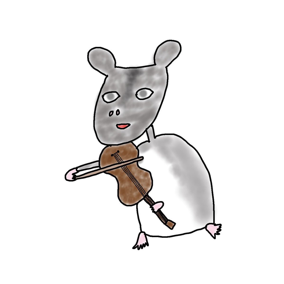 ishiiami914's tweet photo. 最後になりますが、2部の際にお話が出ました、今回のコンサートには相応しくなかったグッズイラスト(石井作)はこちら🙂‍↕️💭笑笑
スタッフさんに「すみません...今回は...デザイナーさん挟ませてください...!」と言われてしまった伝説のヴィヴァルディです🎻笑笑笑笑笑
タオルやステッカーに描かれているかわいい私のイラストはデザイナーさんが描いてくれました🌸
かわいいグッズができて感謝でいっぱいです☺️♡笑