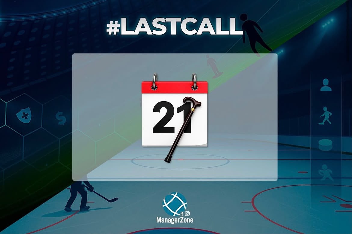 ManagerZone's tweet photo. ⏳ RETIREMENT WARNING!

Today is an important deadline for many managers!

If a player in your squad has received the retirement icon for the first time this season, today is your last chance to sell him on the transfer market before he retires from the game. https://t.co/EWohk5NZal