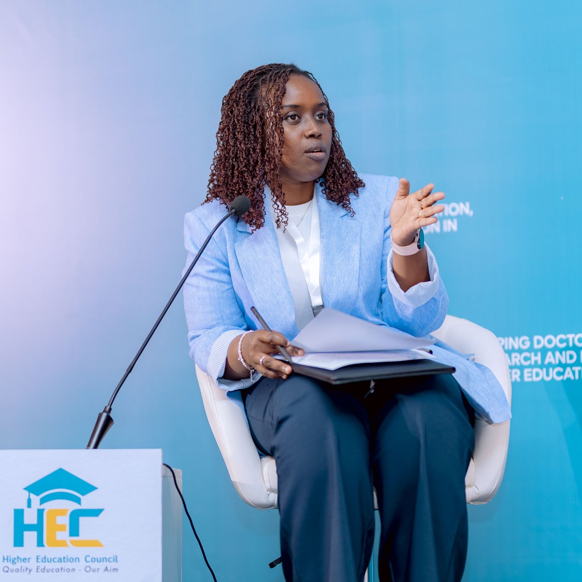 HEC_Rwanda's tweet photo. "Expanded doctoral training has increased the number of PhD graduates, including women researchers, strengthened the University's research culture, boosted research output—from 715 publications last year to more than 1,000 this year—and improved our ability to secure competitive research grants through stronger partnerships and continuous quality improvement."

— Prof. Didace Kayihura, Ag, Vice Chancellor, University of Rwanda, on the impact of doctoral education and the contribution of PhD graduates to national development.