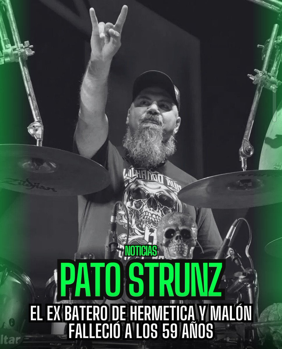 eduardotoniolli's tweet photo. Con mis amigos
en el concierto
de metal duro
por sentimiento
es fija que me veras
si estas presente
brindando aguante
con quienes sienten
como yo siento latir
en la sangre mía
salvando mis días
junto a su sonido brutal
mi vida
resiste su ruina🎶

Buen viaje Pato, gracias por salvar nuestros días con tu sonido brutal🥁