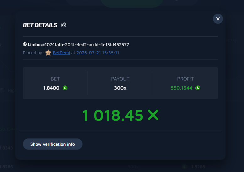 Mr_Demi92's tweet photo. 💥 300x in Limbo at @wolfdotbet — still shaking from the rush! 🤯
$550 profit from one round — that’s pure gaming magic! ✨
Who’s next to grab a huge win? 👇
#LimboWin #WolfDotBet #BigScore

💎

💚 $5 Giveaway 💚

⭐️ Chat with “Demi” ⭐️

🐺 https://t.co/uftdUz4Kma https://t.co/gLvswCTOv0
