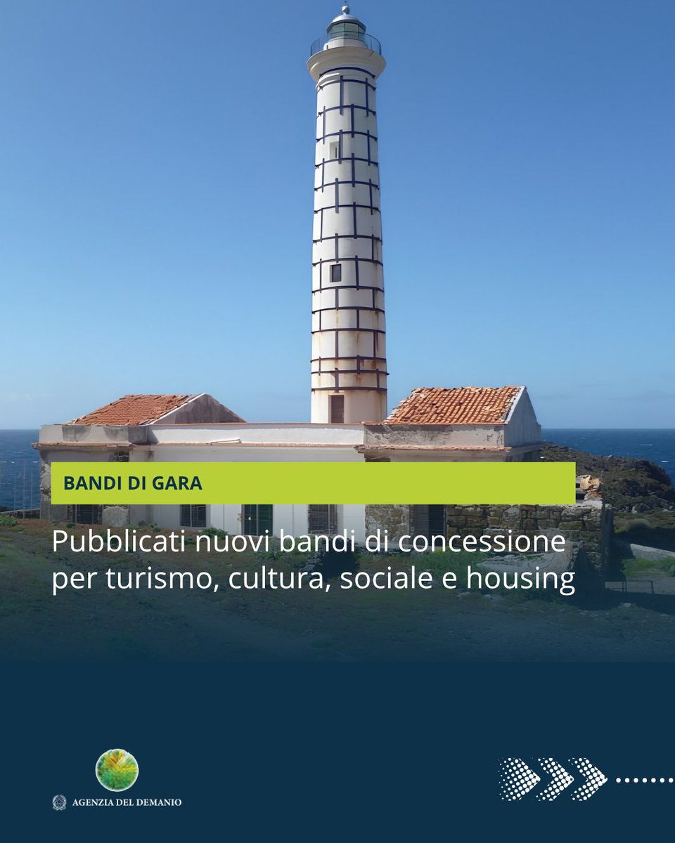 agenziademanio's tweet photo. 🏛️ Pubblicati i nuovi bandi dell'Agenzia del Demanio per affidare 20 immobili dello Stato a imprese ed Enti del Terzo Settore. Concessioni di valorizzazione, #TemporaryUse e concessioni agevolate per promuovere recupero e riuso del #PatrimonioPubblico. 🔗 https://t.co/KCkflPqxAJ https://t.co/4f5FaHsLvc