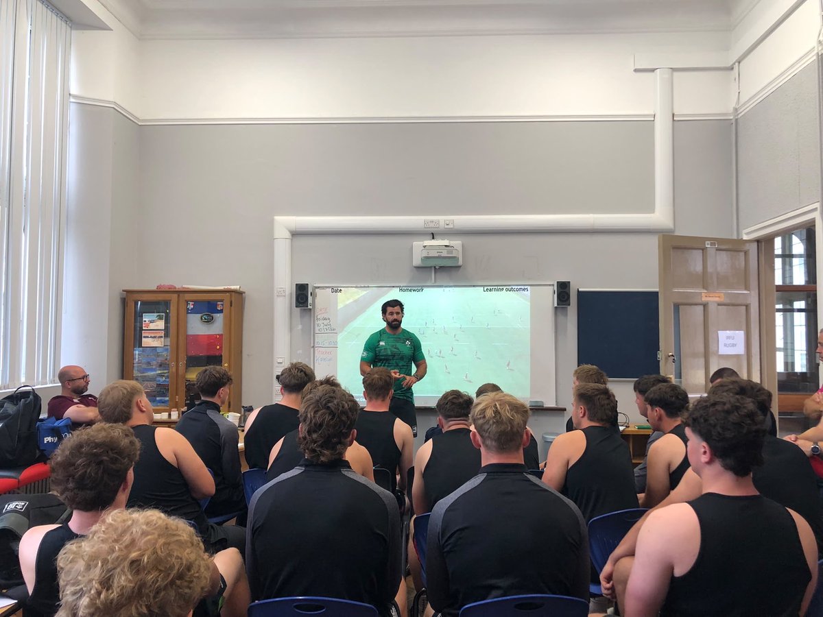 IQRugby's tweet photo. IQ Rugby players this morning reviewing what they’ll put into practice on field!! https://t.co/p3rQzFZqXc