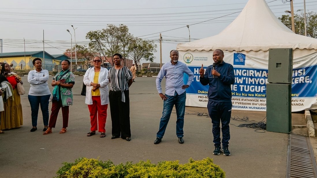 ProfemmesTH's tweet photo. Uko ni ko ku mupaka byari bimeze ubwo abayobozi ba @RubavuDistrict, @RwandaWest bazindukiye kuri Petite Barrière kureba uko urujya n'uruza rwifashe nyuma y’uko umupaka wafunguwe ku bantu bose bashaka kwambuka.
Abaturage, by’umwihariko abagore bakora ubucuruzi bwambukiranya imipaka, bongeye gushishikarizwa  kwitabira service z'ubuzima bw'imyororokere, cyane cyane kuboneza urubyaro.
#WomenEmpowerment #GenderEquality #Health4All
@NLinRwanda @RwandaHealth @RBCRwanda