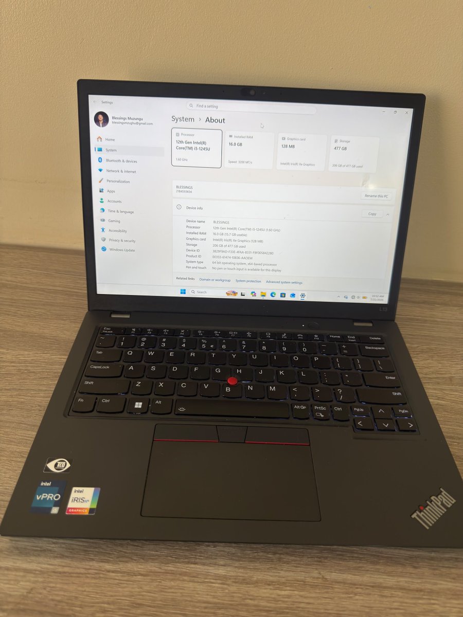 TibrahMw's tweet photo. LENOVO THINKPAD FOR SALE!!!! 💻💻💻💻💻💻

12th Generation 
16GB RAM
500GB SSD
Battery 7 Hours 

Price is 800K, ukaikonda tikambirana PC yanyatwa iyi at a give away price. 

DM me or WA +265 888 18 77 58/0888645430

Retweet please. https://t.co/AAD2ICLnc9