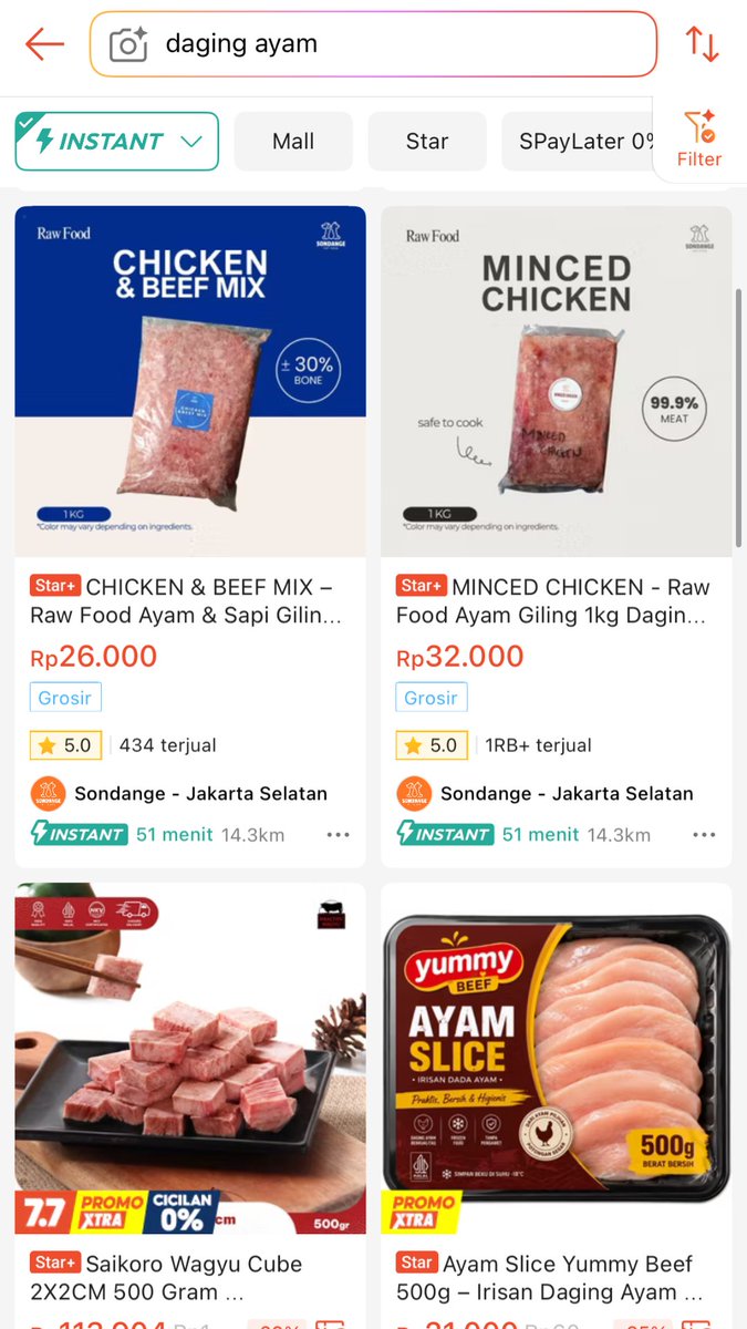 PutriArian01's tweet photo. mau shabu-shabu tapi daging habis? sat-set order di shopee belanja instant 1 jam tiba! seger, diskon 50%, plus gratis voucher kalau telat. #DagingTelurShopeeInstant1Jam https://t.co/g1TYPkmzuV