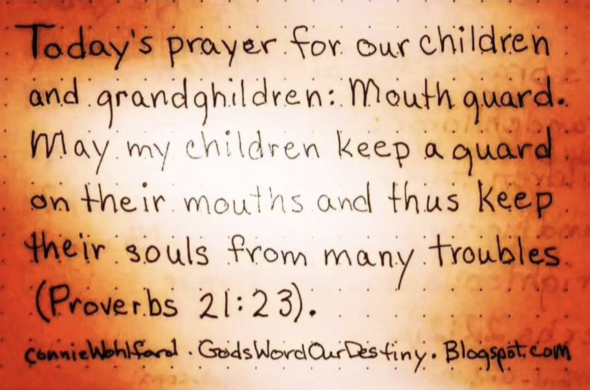 wohlford_connie's tweet photo. Today for our #children and grandchildren: mouth guard.
#mouthguard #keep #watchyourtongue #training #Proverbs #proverb #GodsWordOurDestiny https://t.co/aTDXXq6wYG