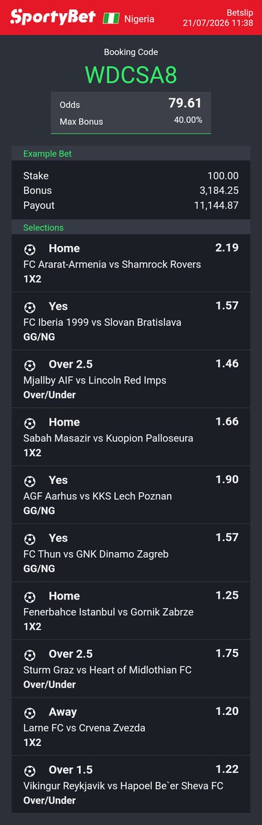 Boomboys295324's tweet photo. #sporty #betcode #code #sportybet https://t.co/3YkxO4qtWV