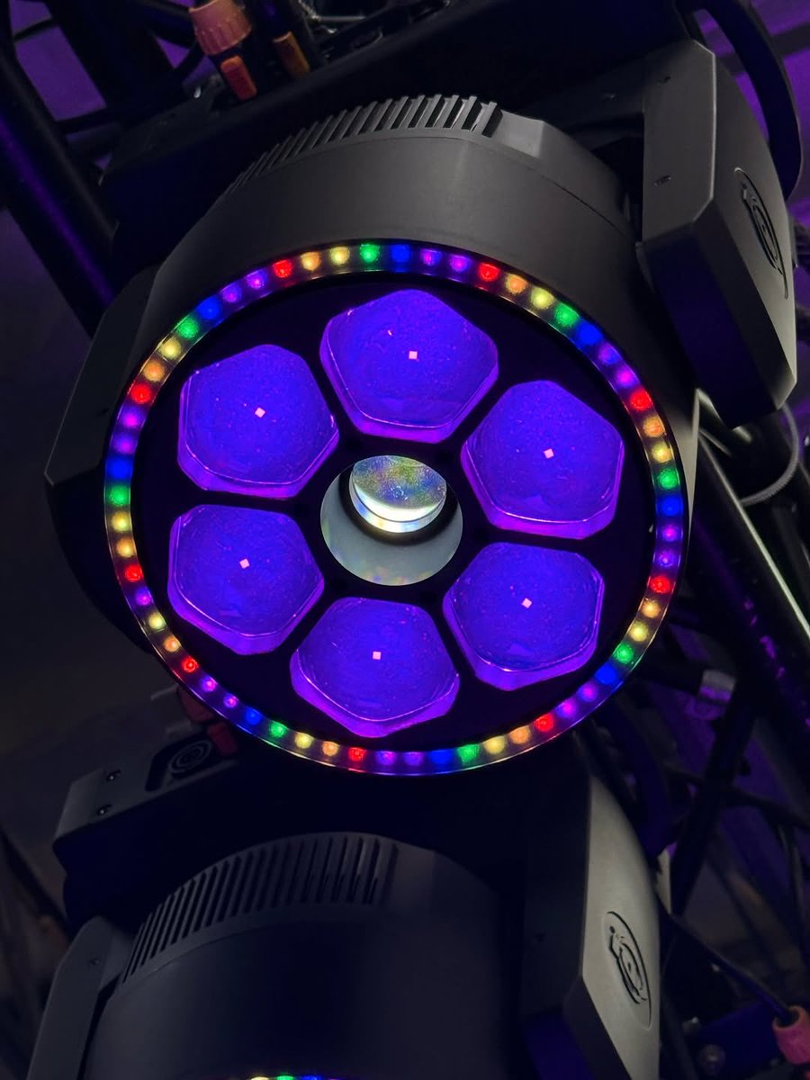 puremindsuae's tweet photo. The Vizi FX7 has passed quality control and is now shipping from ADJ USA. Combining a powerful beam, vibrant wash, multi-color kaleidoscope, and LED ring effect in one professional moving head, the Vizi FX7 offers individual pixel control and built-in FX programs for creating a wide variety of dynamic aerial effects.

To know more about ADJ LIGHTING contact us today at +971521424673 on phone call and what’s app.

#ADJLighting #ViziFX7 #dubai🇦🇪 #StageLighting #ConcertLighting