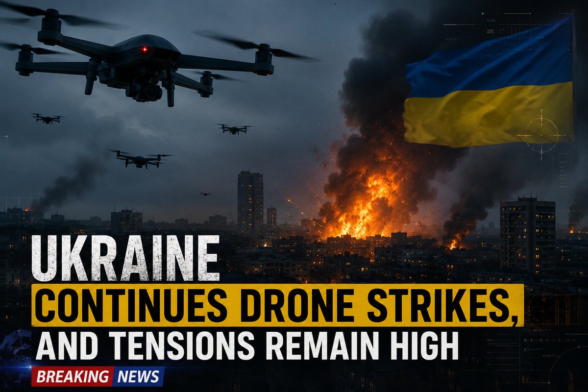 Sangtharii's tweet photo. 🚨🚨BREAKING: Ukraine continues drone strikes, and tensions remain high. https://t.co/5QFixDNYqb