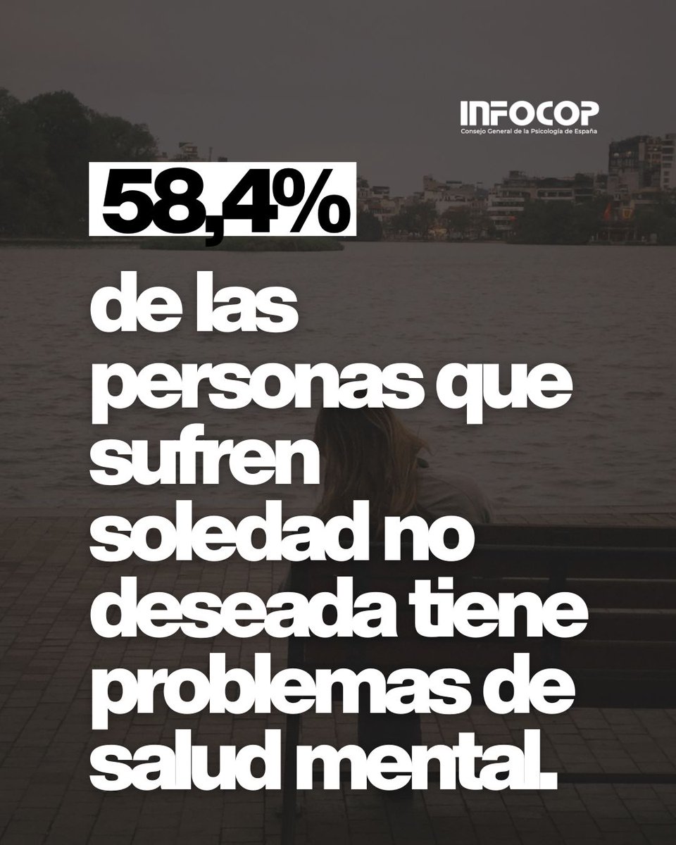 cop_psicologia's tweet photo. 📌El nuevo informe de #SoledadES, destaca una relación bidireccional: quienes experimentan #soledad presentan con mayor frecuencia problemas de #saludmental y, a su vez, las personas con estos problemas tienen muchas más probabilidades de sentirse solas.
👉https://t.co/0B0PqeuCZx https://t.co/NyWNpOpyWE