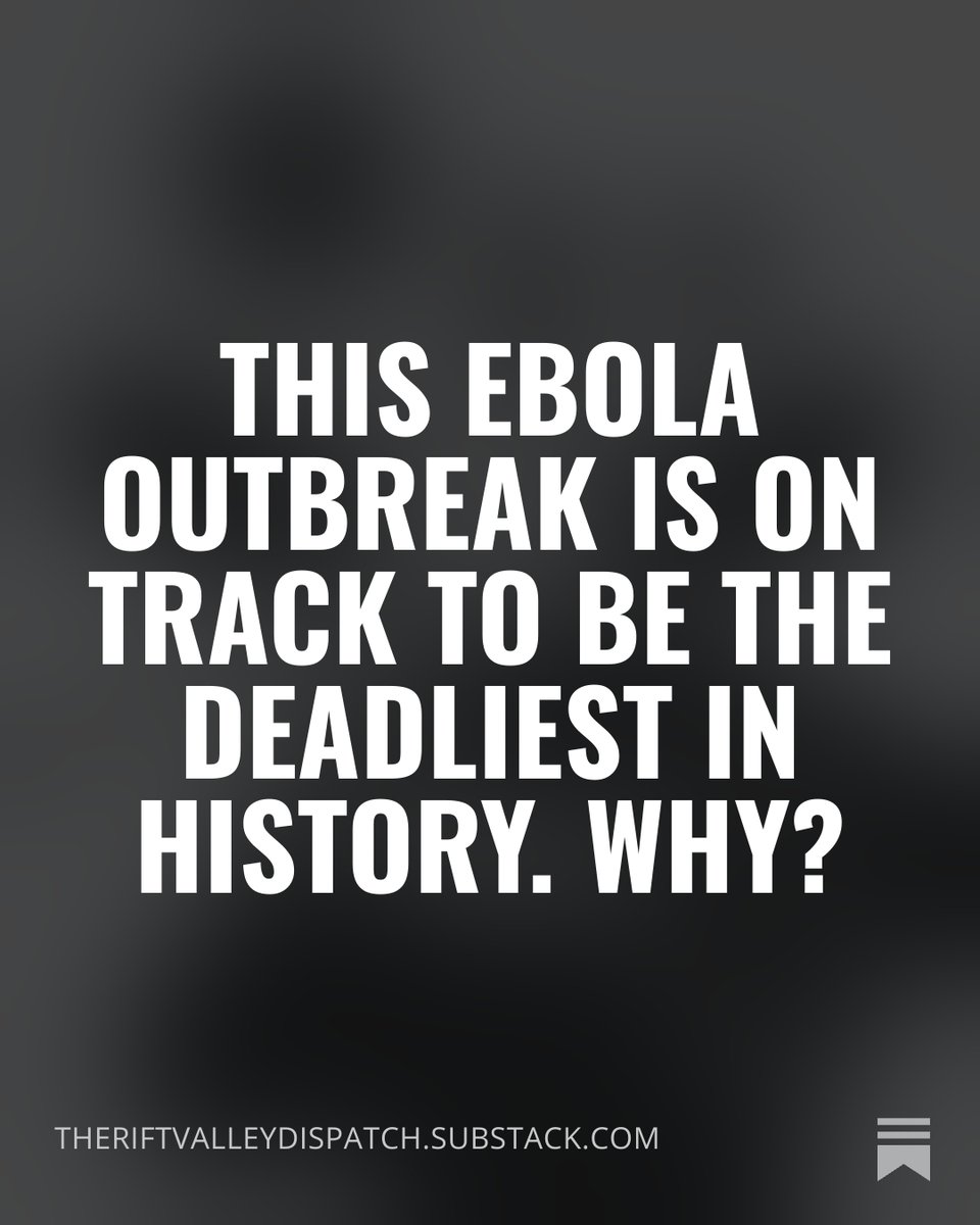 herkewitz's tweet photo. The Ebola outbreak in eastern DRC is now on course to become the largest ever recorded. My big Q:

Why was a similar Ebola outbreak contained in 2018, while this one keeps spiraling?

Read my latest piece for The Rift Valley Dispatch, subscribe for free!

https://t.co/BlfPsziNIw https://t.co/PLucPqySyX