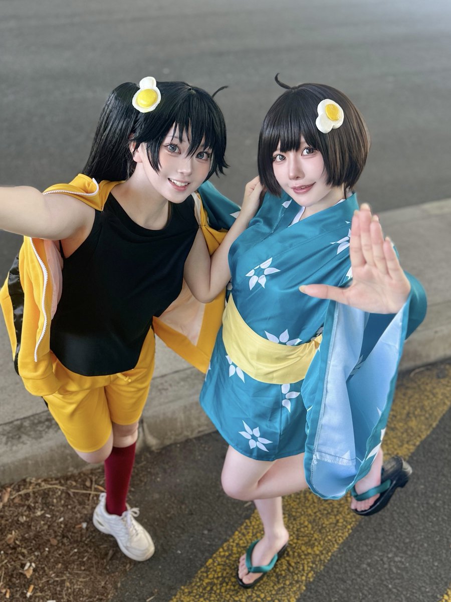 Nimo_mizuumi's tweet photo. #cosplay 化物語 

      🍳🔥ファイヤーシスターズ🔥🕊️

#俺たちの物語併せ2026 https://t.co/dtToCgefU1