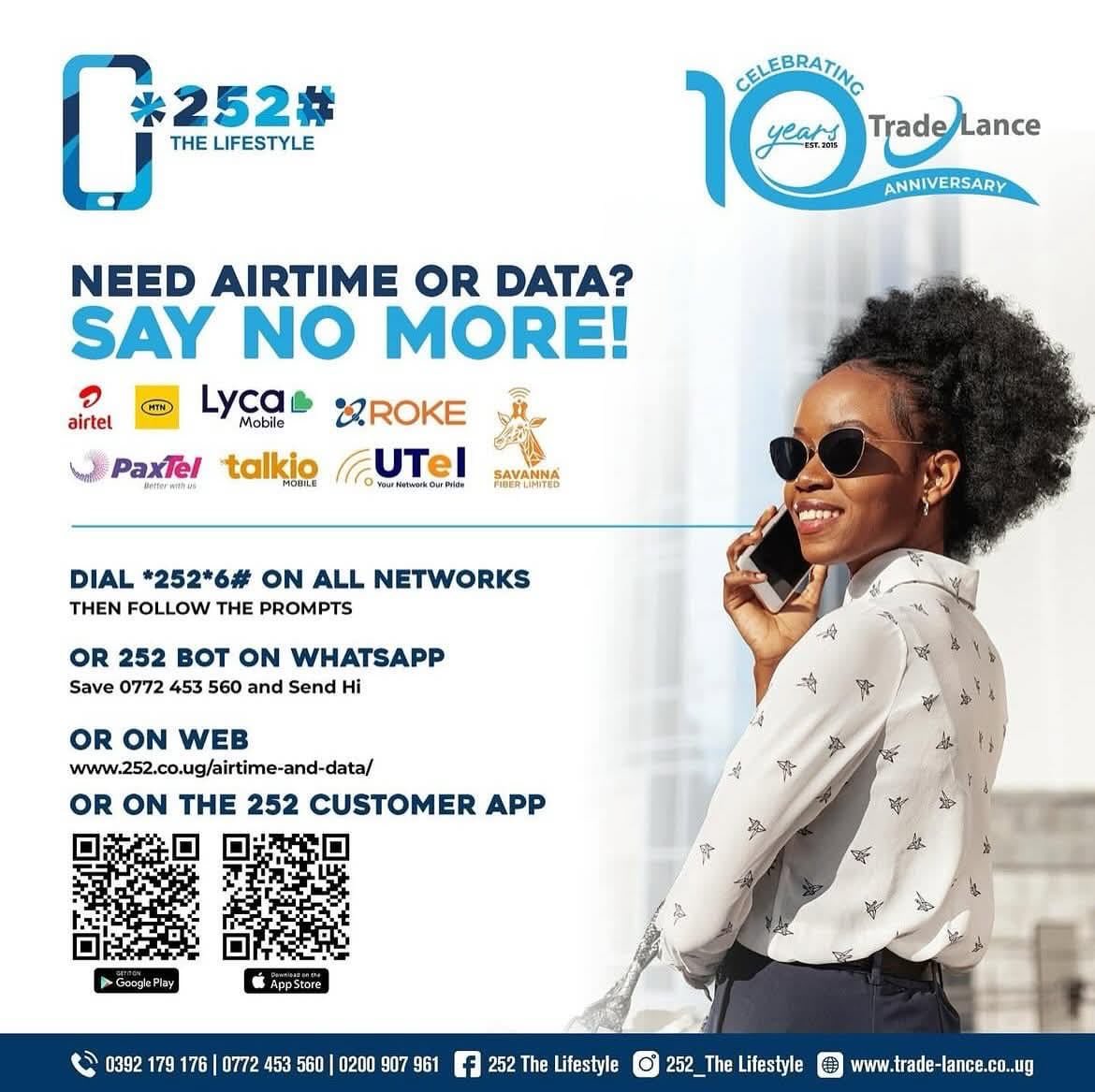 oscarmoses19's tweet photo. Your network shouldn’t decide how easy it is to buy airtime or data.

I’ve made 252 The Lifestyle part of my daily routine because it’s just One platform that gives me Multiple networks and Zero unnecessary hassle wherever I am 

Try it yourself and wonder why you didn’t start sooner.
Dial *252*6#, 252 WhatsApp Bot 0772453560 or the #252CustomerApp.

#AffordableReliableConvenient