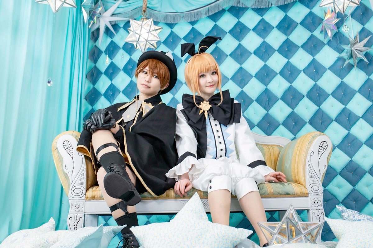 yuinadrops's tweet photo. 可愛いスタジオでアリス合わせ出来てとても嬉しかった〜！！

【コスプレ】
カードキャプターさくら クリアカード編
木之本 桜：ゆいな
李 小狼：えんぼ〜さん@dawn4yutakano

スタジオ：@nation4you
#studionation https://t.co/RQ76gQQP0N