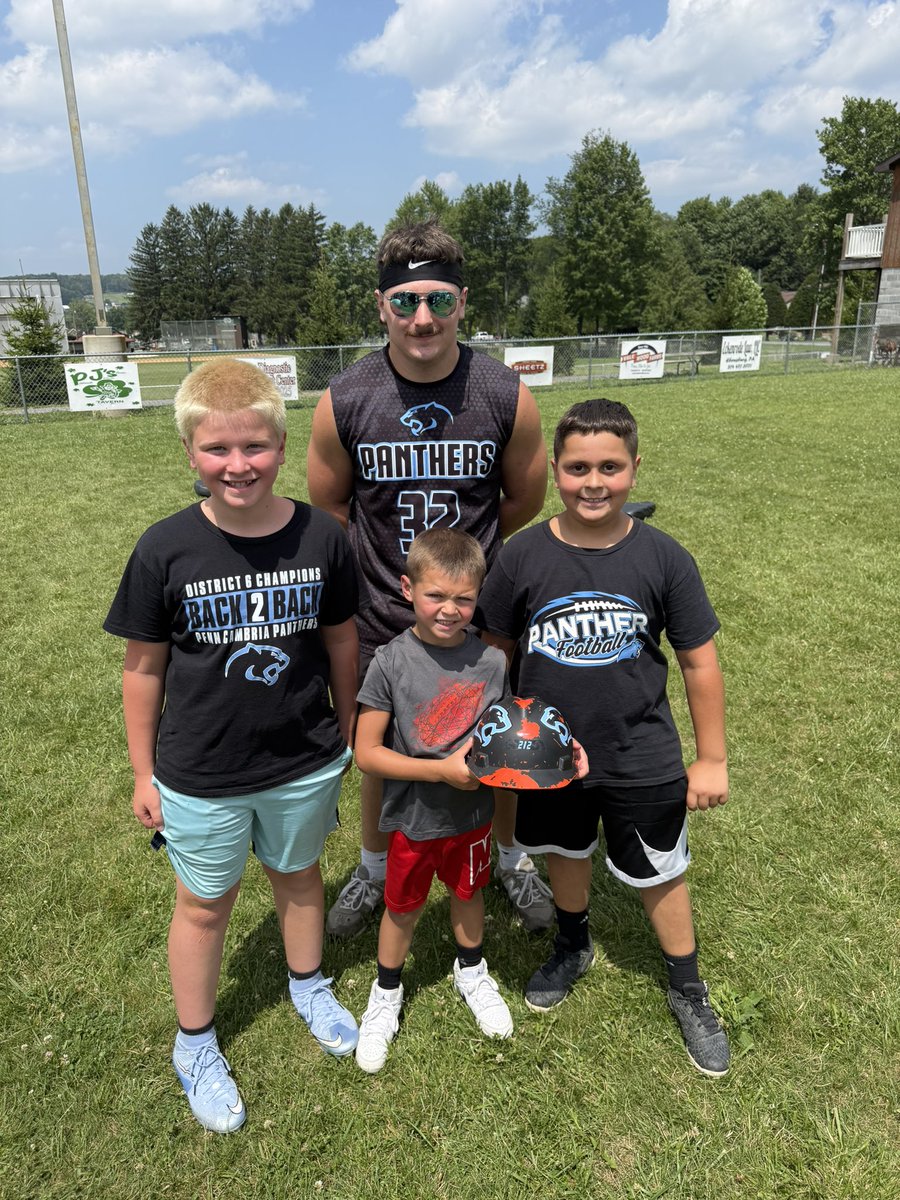 grass_coach's tweet photo. What a great 1st day of Rising Stars camp for our future Panthers! We had some Lunchbox &amp; Hard Hat winners for day 1. Looking forward to another great day! @PennPanther #futurepanthers #mountainmentality https://t.co/FMP4IU22TW