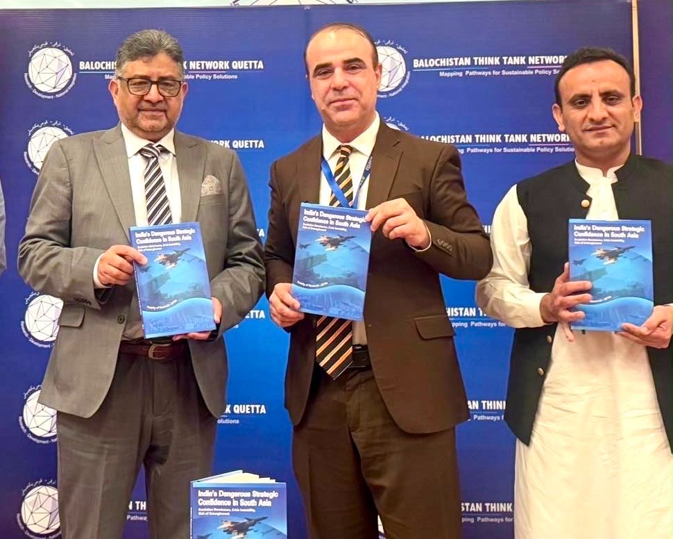 sirajbashirbalo's tweet photo. Pleased to share that BTTN launched edited volume, India's Dangerous Strategic Confidence in South Asia, on 21 July 2026. Honored to serve as the Editor of this important contribution to strategic studies. Read the book:https://t.co/st14ncuqKV https://t.co/Vb0KgKvQjY