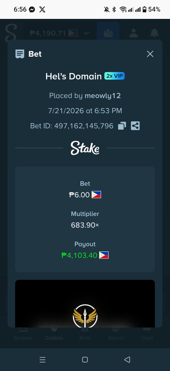 luck4meow's tweet photo. LET'S GOOO!! 🔥
I tried the Hel's Domain on @ValkyrieXStudio and I got this!!! 

Can you double this? @ValkyrieXStudio 🥹🙏

Easy $66.50 🔥 https://t.co/G1HKo2KLWQ
