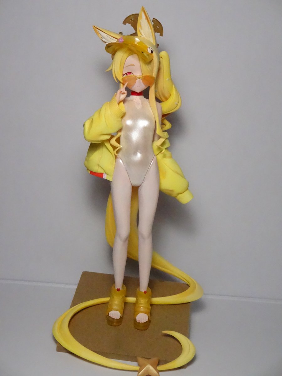 fzukafu's tweet photo. 原型 もりのあるまち さん
（@morinoarumachi）

作品 水着セイア

完成報告です。

水着セイアはいい。
何体あってもいい。

水着セイアはいっぱい作ってもいい。

軸打ちミスって斜めになっちゃったのが反省点。
技術を磨かねば、、、 https://t.co/OVup9PfNNl