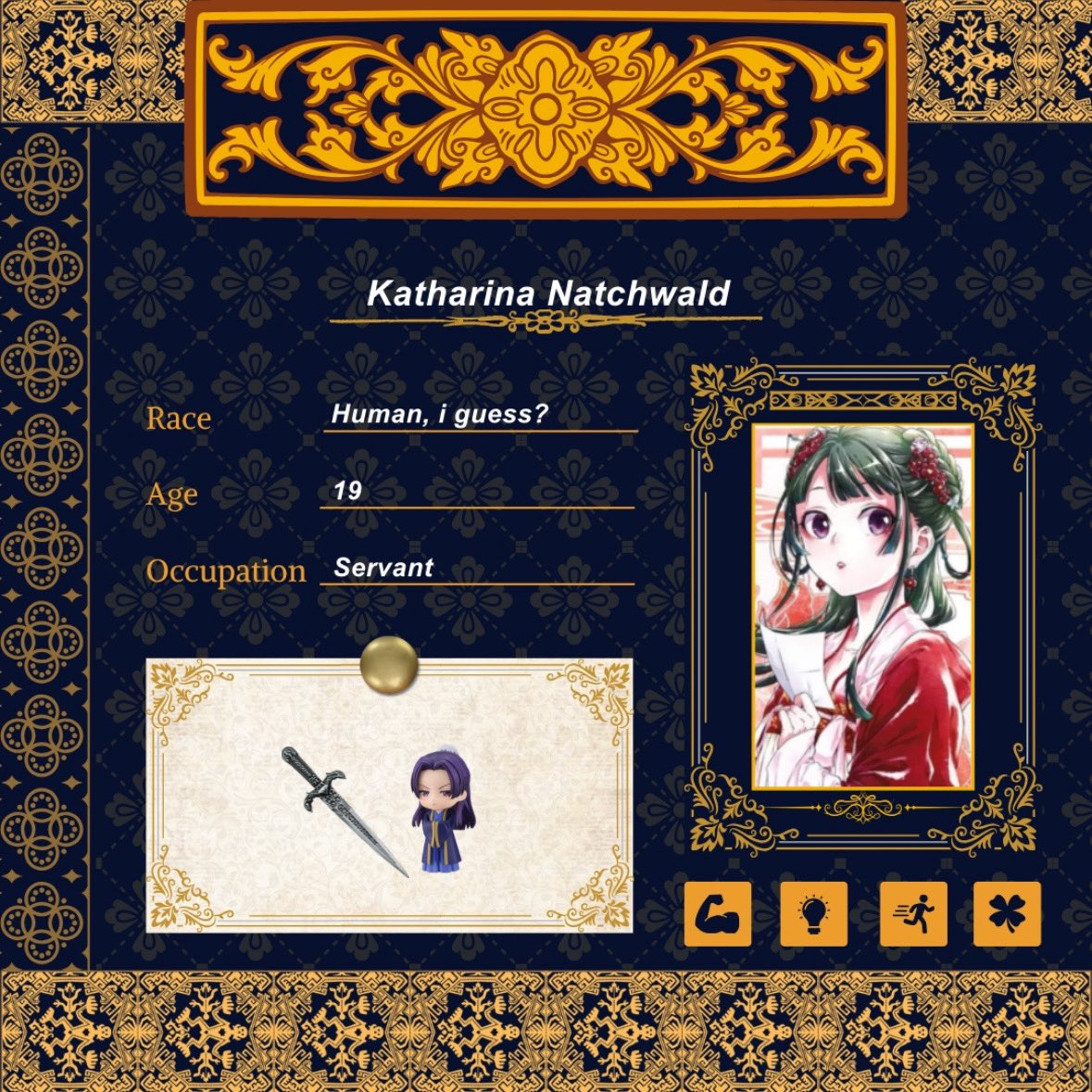PurgerKatharina's tweet photo. @TrailOfKrumel (I hope I’m not late) greetings, everyone. The name is Katharina, and… uh… I’m not really good with socializing, m sorry. I’m here to babysit Miracle, actually, so please do tell me if he does something terrible while I am away. Thank you. https://t.co/JUfXuqGTFq