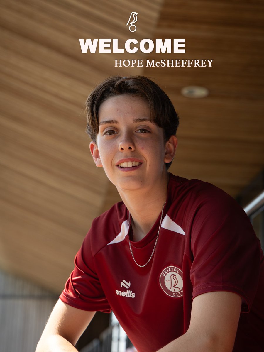 bristolcitywfc's tweet photo. We are delighted to announce that Hope McSheffrey has signed on a permanent deal from Arsenal. ✍️

Welcome Hope! 👋 https://t.co/9xMKGzPfNr