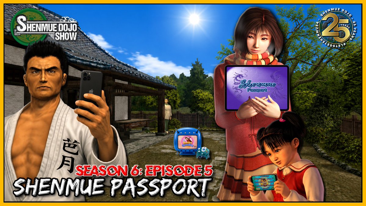 Shenmue_Dojo's tweet photo. 📺 SHOW!

The Shenmue Dojo Show returns with our latest episode all about Shenmue's insanely detailed Passport. We discuss the disc, the offline & online features along with the latest BRAND NEW 2.0 update to Suka Pass! 👀.

TONIGHT - YouTube Premiere from 8pm BST!

▶️ https://t.co/07fMCQIPlP