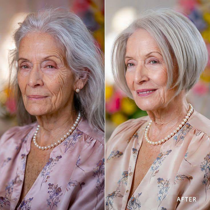 Sophia4477888's tweet photo. My grandmother is 82 years old; she just got a haircut and would love to hear your opinion on her new look. Thank you. 😍 https://t.co/DbBxh2RbVZ