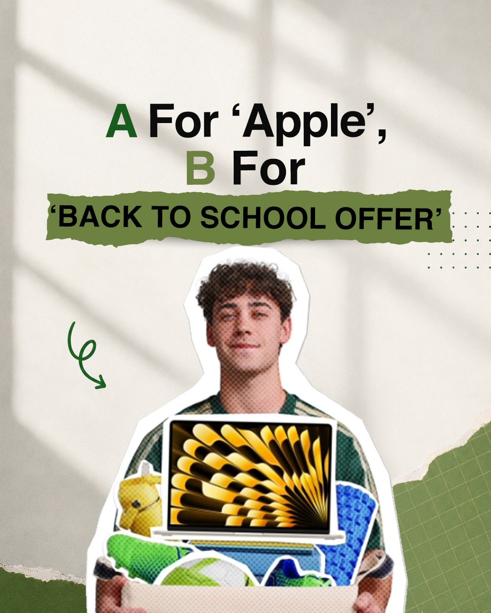 Applesutra's tweet photo. Apple India's Back To School offer is back! Discover what's free, what's discounted, and who's eligible - https://t.co/iax4XUsM16 https://t.co/8hm9kvwWpB