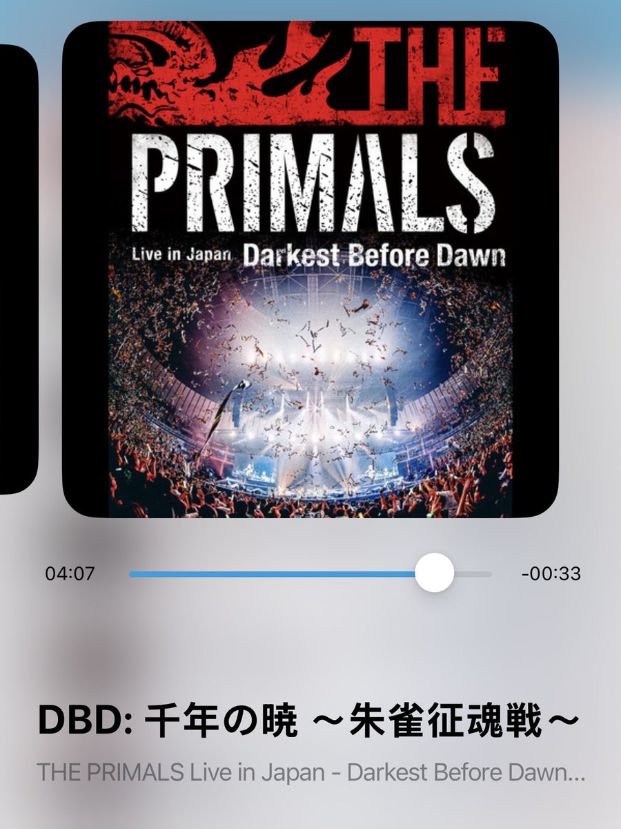 mwtlau's tweet photo. まだ昨日の余韻に浸ってるので
THE PRIMALSの横アリライブブルーレイからライブ音源聴きまする
(千年の暁と月下彼岸花もあるよ！
(なんじょるオタクなので…なんちゃんボーカルの忘却の彼方とGive it Allも…機会があれば…欲しい…！！ https://t.co/m6WxuyKTHH