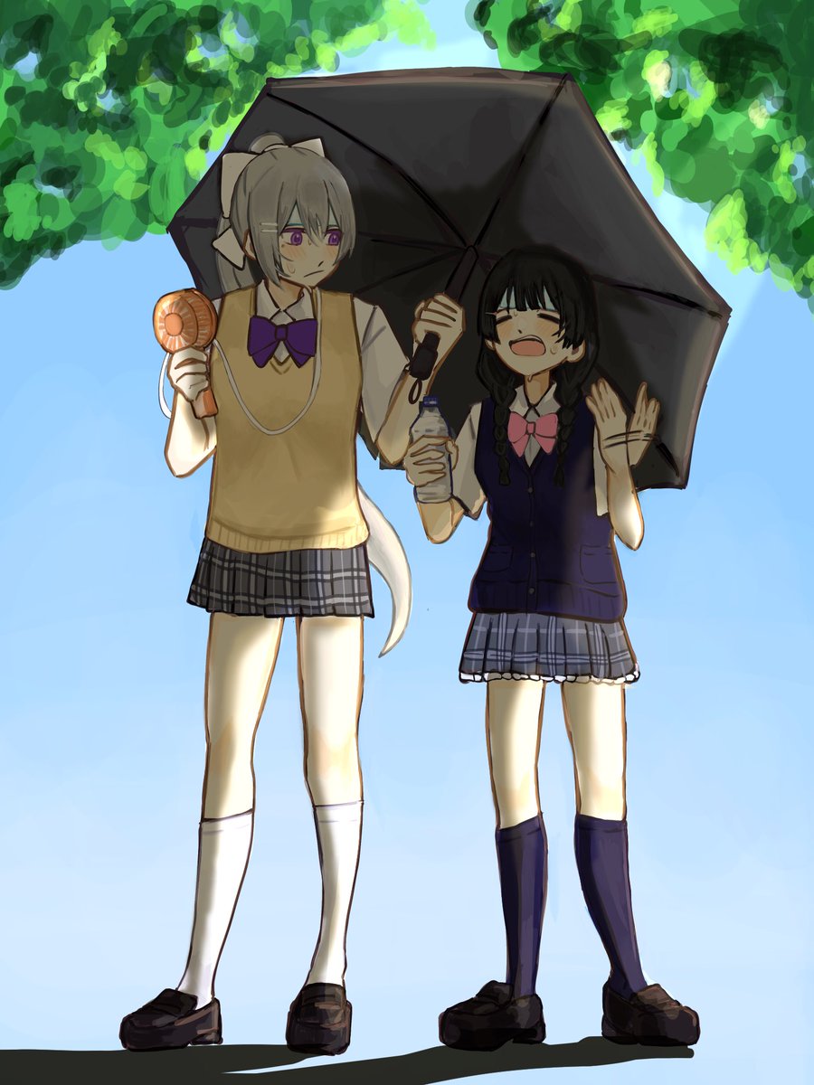 Rna828's tweet photo. 夏の楓と美兎
 #でろあーと  #みとあーと https://t.co/9tTDUFVZxn